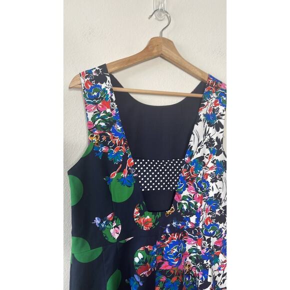 MAEVE BY ANTHROPOLOGIE VANDA PENCIL DRESS FLORAL DOT PRINT‎ SIZE 12 - Picture 6 of 10